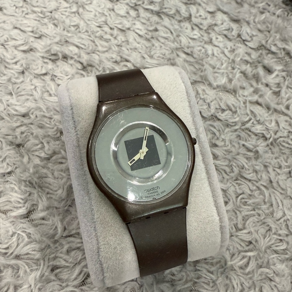 Swatch Dark Brown Analog Smartwatch